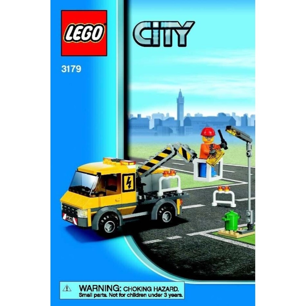 LEGO CITY Repair Truck # 3179 light repair - 100% Complete, NO BOX / NO MANUAL